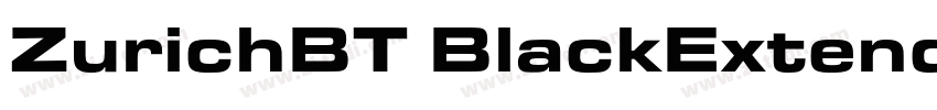 ZurichBT BlackExtend字体转换